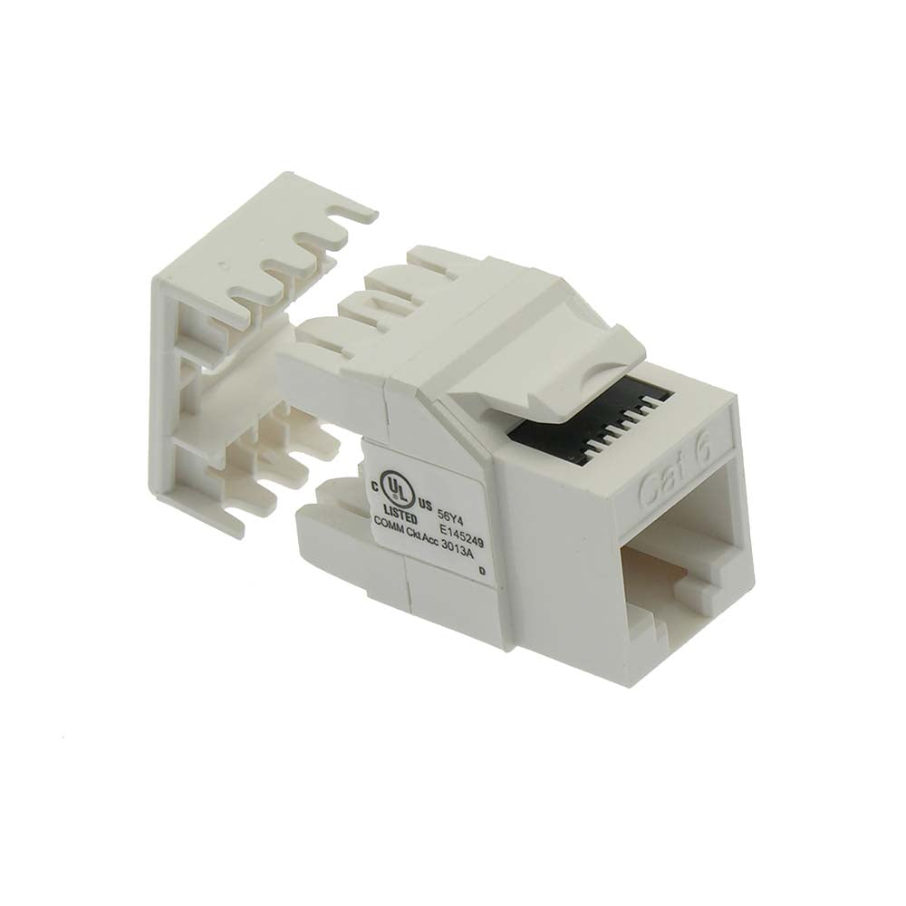 CAT6 RJ45 110 Type 180° Keystone Jack CAT6 RJ45 110 Type 180° Keystone Jack